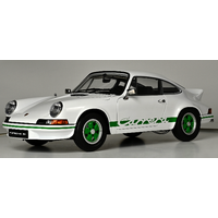 IXO Porsche 911 RS 2.7   1:8 Hvit m/grønne striper