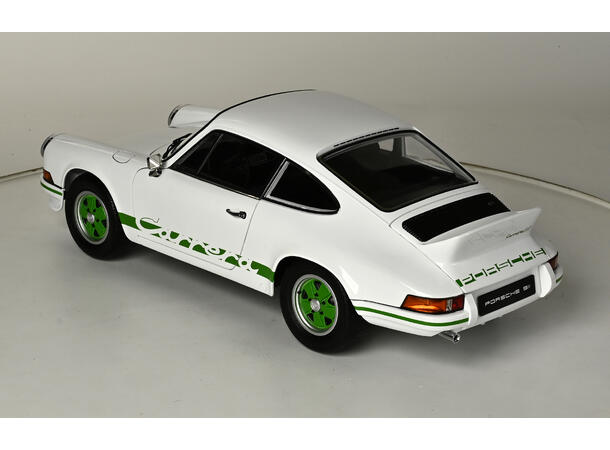 IXO Porsche 911 RS 2.7   1:8 Hvit m/grønne striper