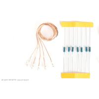 Miniatyr lampe 3-14V klar LED 5stk