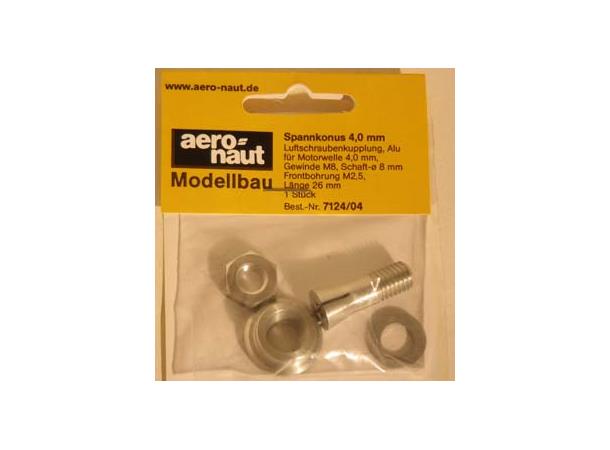 Propell adapter, kon for 4mm aksling For 8mm propell hull