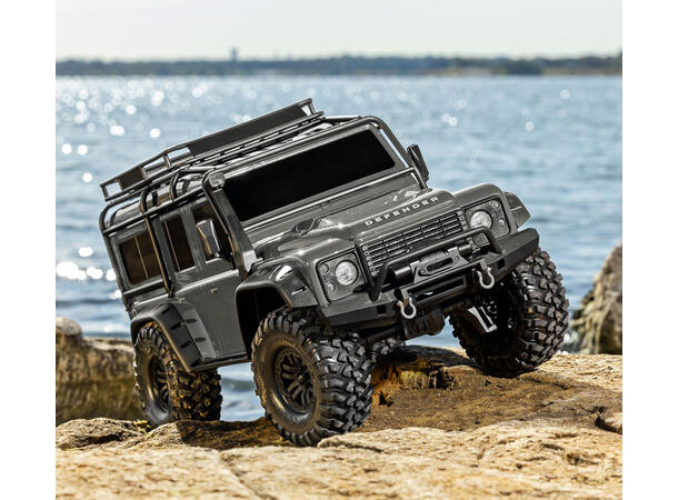 Traxxas TRX-4  Land Rover Clipless 1/10 skala  Sølv  RTR