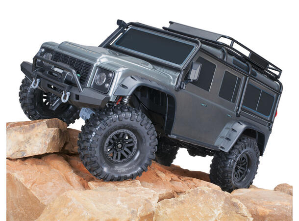 Traxxas TRX-4  Land Rover Clipless 1/10 skala  Sølv  RTR