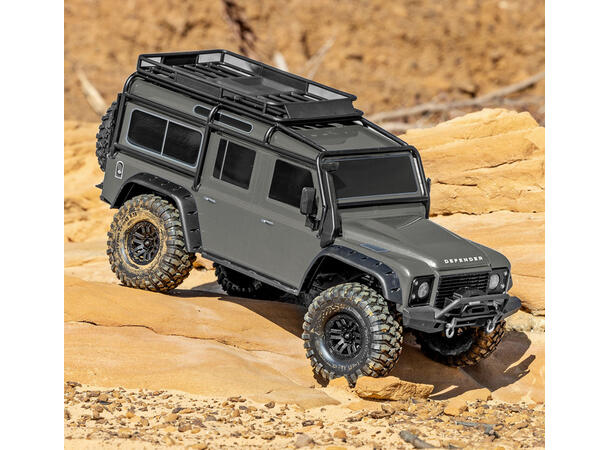 Traxxas TRX-4  Land Rover Clipless 1/10 skala  Sølv  RTR