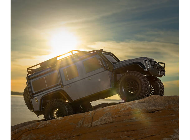 Traxxas TRX-4  Land Rover Clipless 1/10 skala  Sølv  RTR