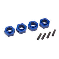 Traxxas Wheel Hubs Steel 12mm Hex Blå