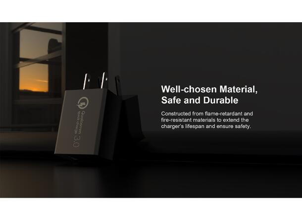 XTAR QC3.0 Fast Charge USB Veggadapter 18W