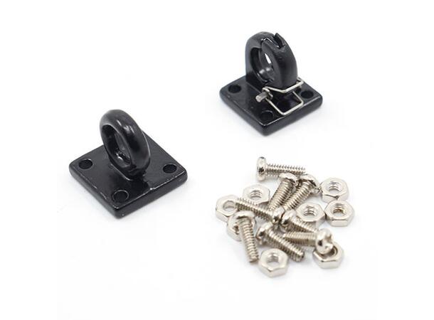 Yeah Racing Lunette Ring Tow Hook Black