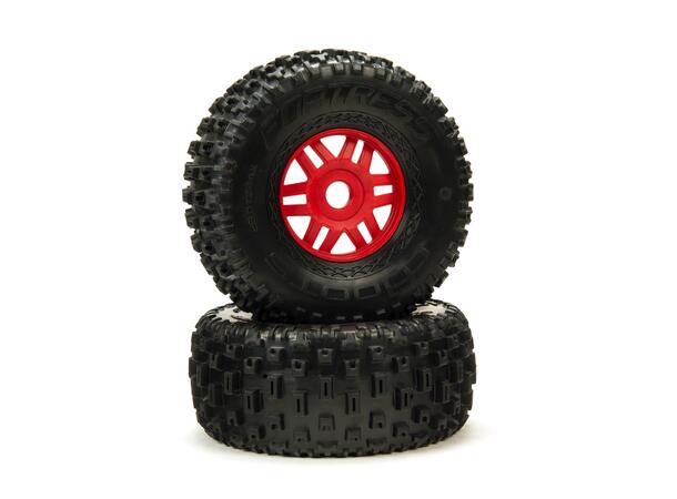 dBoots Fortress Tire Set Red (2pcs) ARA550065