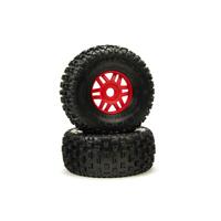 dBoots Fortress Tire Set Red (2pcs) ARA550065