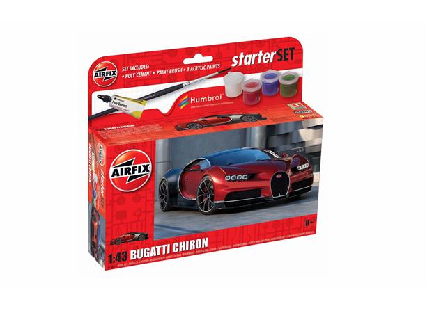 Airfix Bugatti Chiron starter sett 1/43 Airfix plastmodell