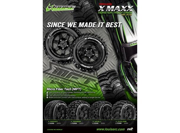 Louise Dekk på felg  X-Pioneer X-Maxx Passer X-Maxx    for 2.stk