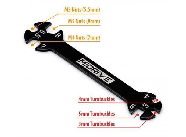 M-Drive Universal Tool - Nut Driver og Turnbuckle