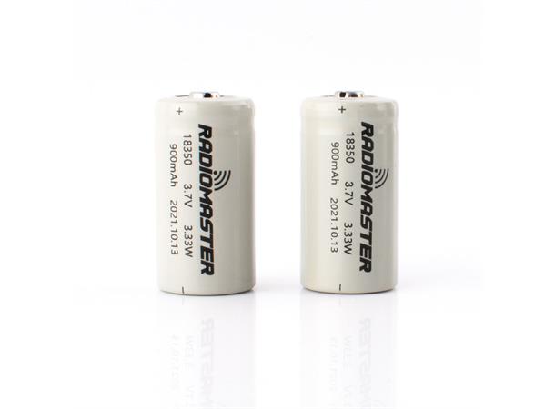 RadioMaster 900mah 3.7V Li-Ion 18350 2stk