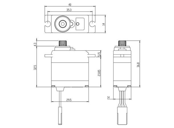 Savox servo SW-0250 Digital § 5kg  0,11s  Std.