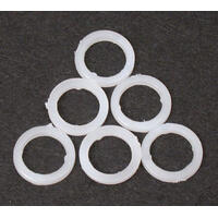 Skiver i plast 5x8x1.0mm) 6 stk 