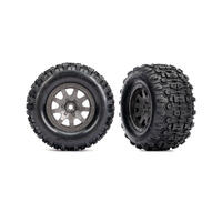 Tires & Wheels Sledgehammer/ Mini Maxx Charcoal Gray Front (2)
