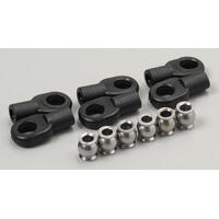Traxxas Rod ends korte m/kuler 6 stk 