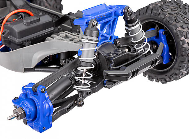 Traxxas Rustler 4x4 BL-2S VXL 1/10 RTR RØD 1/10 skala