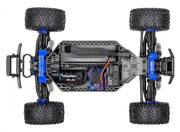 Traxxas Rustler 4x4 BL-2S VXL 1/10 RTR RØD 1/10 skala