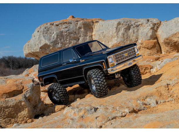 Traxxas TRX-4  Crawler Blazer 1979 Cliplessl 1/10 skala  Sort  RTR