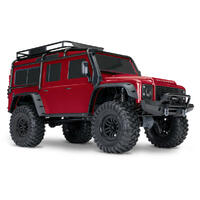 Traxxas TRX-4  Land Rover Clipless 1/10 skala  Rød  RTR