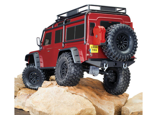 Traxxas TRX-4  Land Rover Clipless 1/10 skala  Rød  RTR