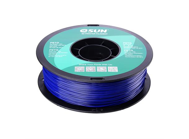eSUN PETG 1.75mm 1kg - Solid Blue Blå 3D printer filament