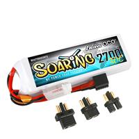 3s  2700mAh - 30C - Gens Ace Soaring Multiplugg