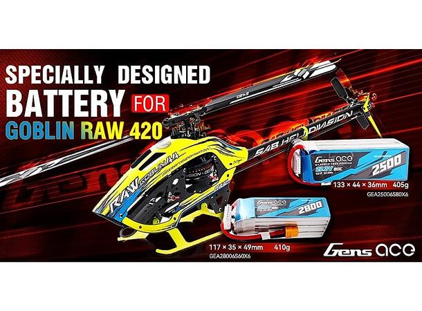 6s  2800mAh - 60C - Gens Ace XT60