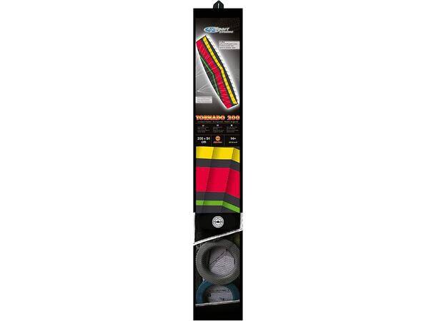 Günther Tornado Parafoil 200cm 2m  Styrbar fallskjerm drage