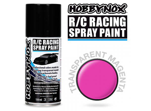 Hobbynox Transparent Magenta R/C Racing Spray 150ml