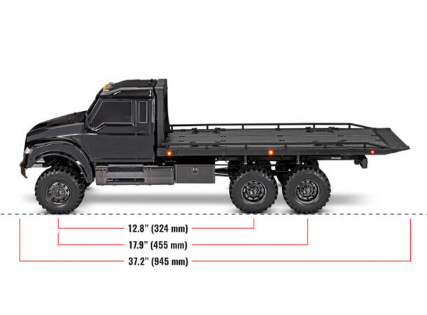 Traxxas TRX-6 Ultimate Hauler 6x6 Sort RTR Krever batteri og lader