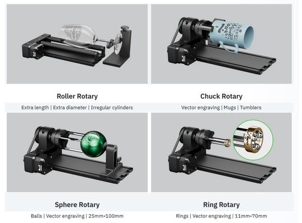 xTool D/S/P/F Rotary Attachment 2 Pro RA2 Pro