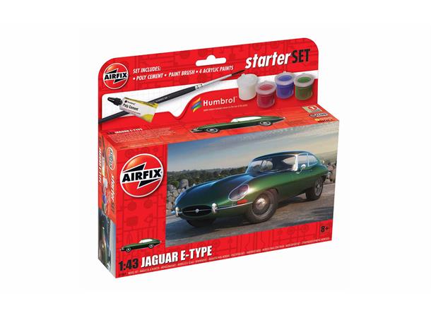 Airfix Jaguar E-Type starter sett 1/43 Airfix plastmodell