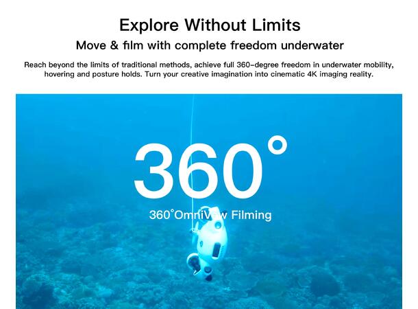 FIFISH V-EVO 100m - Undervannsdrone/ROV Undervannsdrone/ROV