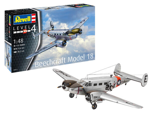 Revell Beechcraft Model 18 1/48 Revell plastbyggesett