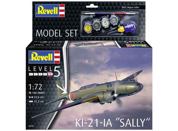 Revell Ki-21-la "Sally" 1/72 Revell plastbyggesett