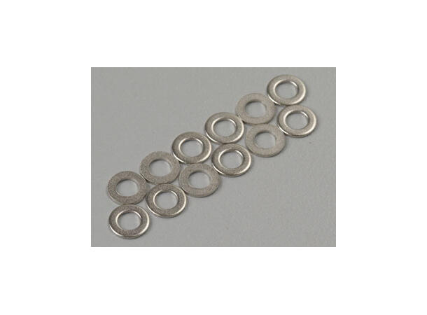 Skiver 3x6mm metall 12 stk