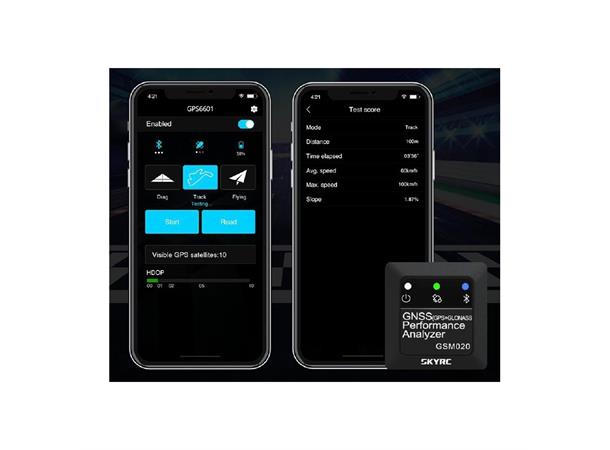 SkyRC GSM020 GPS-Måler Fart/Høyde med mer!