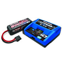 Traxxas Lader og batteri combo EX-Peak 12A  m/ 1stk 4S 5000mAh batterier