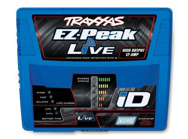 Traxxas Lader og batteri combo EX-Peak 12A  m/ 1stk 4S 5000mAh batterier