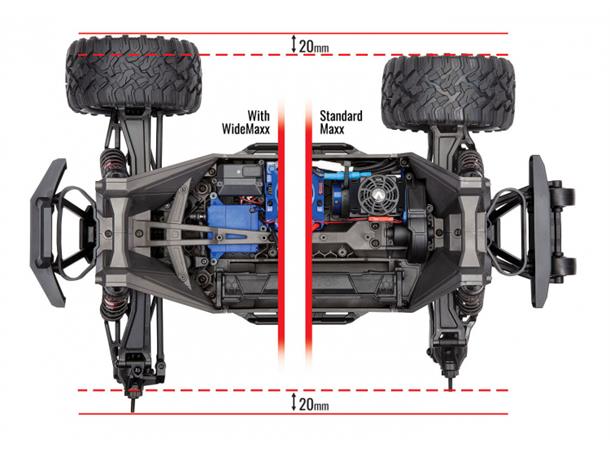 Traxxas Suspension Kit WideMaxx Blue Max