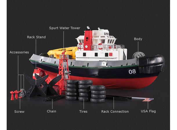 Tug Boat - Radiostyrt Slepebåt m. vannkanon