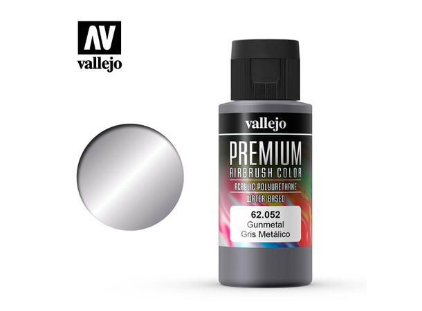 Vallejo Metallic Akryl maling 60ml Metallic Gun metall for Airbrush