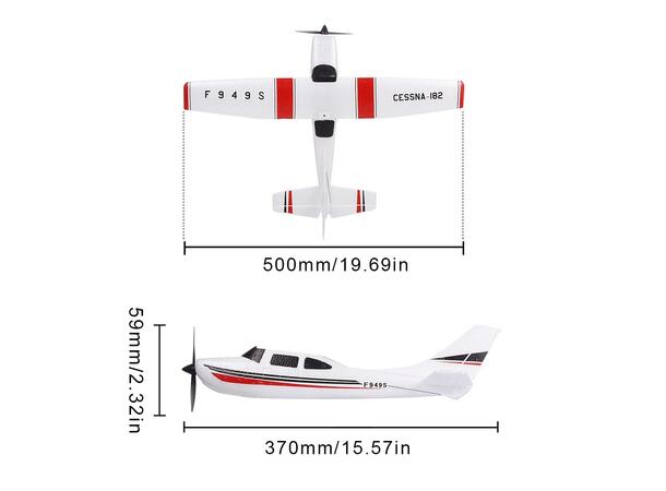 WLtoys Cessna F949S 2.4GHz - Komplett