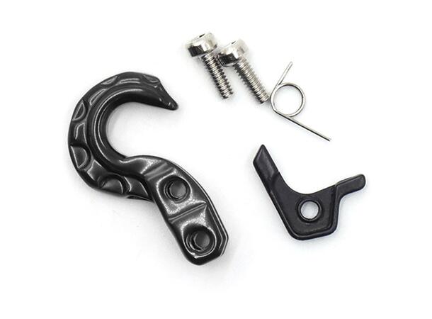 Yeah Racing Spring Loaded Metal Hook Black