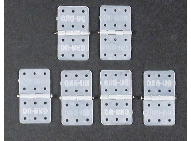 Dubro Hengsler i nylon 16x28mm  6stk §