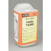 Dubro Tank 950cc 32oz 190x76x94mm med lokk og slanger som tåler bensin