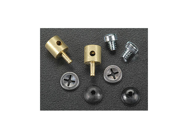 Dubro Kvikkfeste i messing for 2mm stang 2mm     2stk