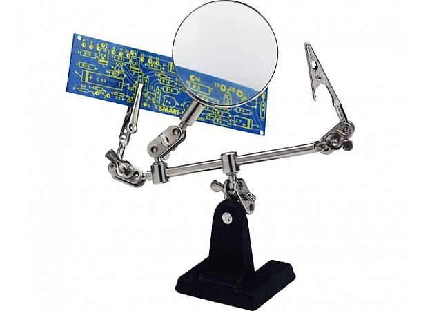 Helping Hand m/forstørrelse glass